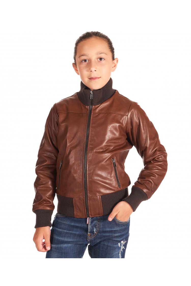 Tan baby bomber unisex...