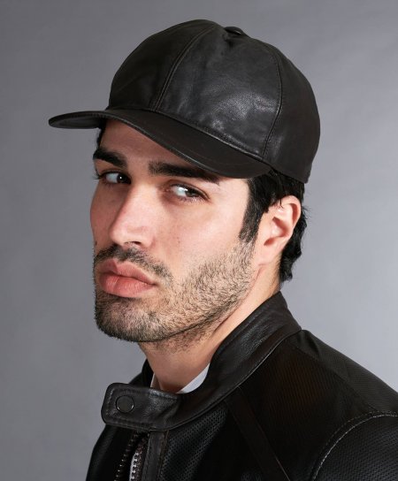 Dark brown unisex leather...