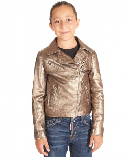 Bronze baby leather jacket...