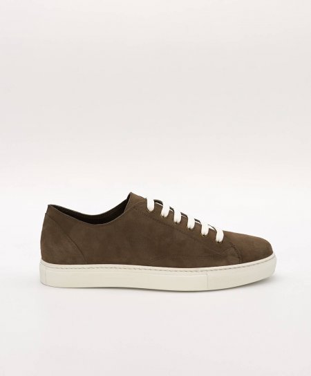 Men's taupe suede sneakers