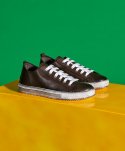 Sneakers in pelle color fango da uomo