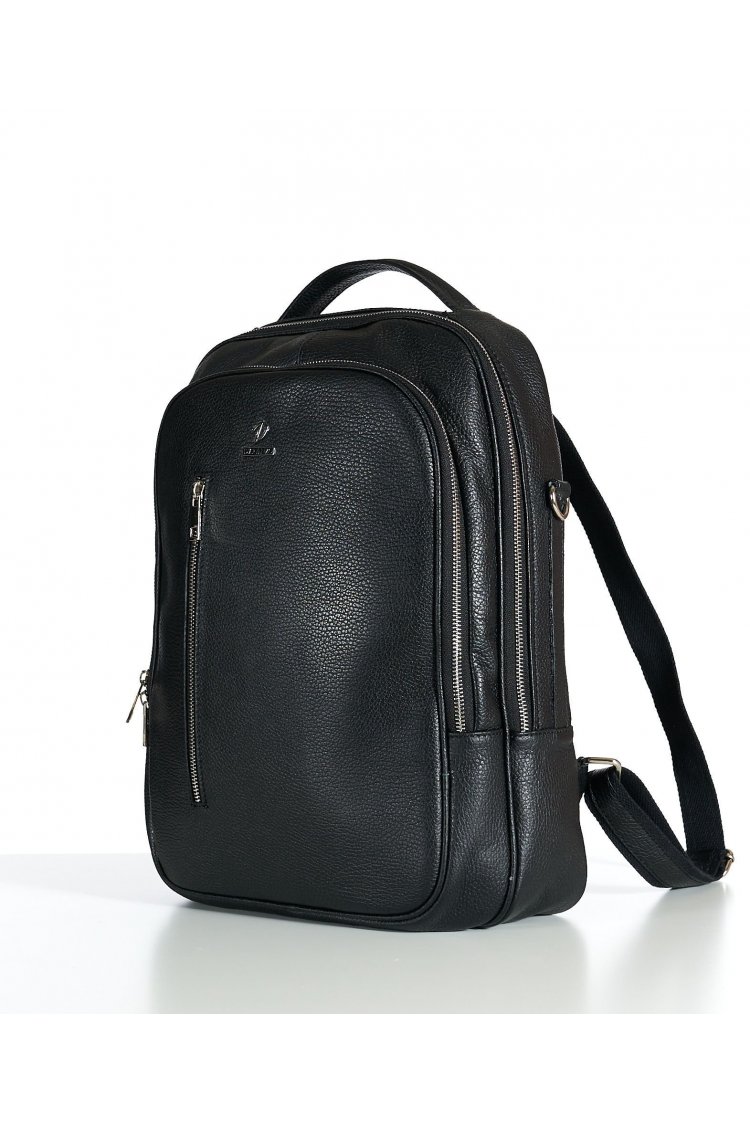 Black Calf leather backpack...