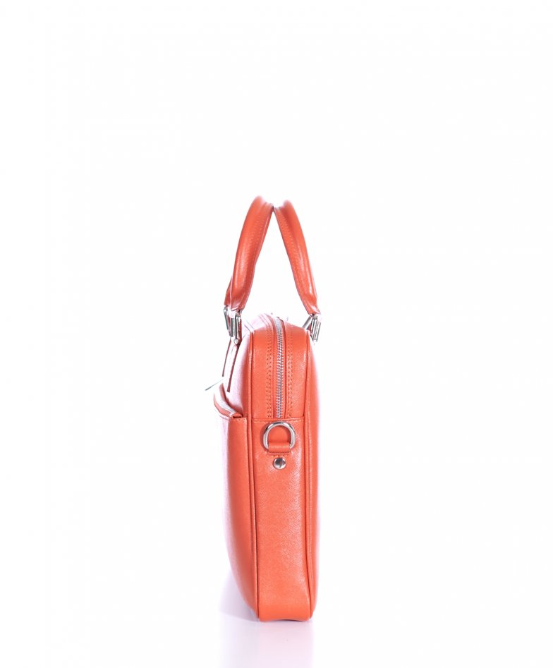 Orange Franklin Covey Leather Laptop Bag  Leather laptop bag, Leather bags  handmade, Clothes design