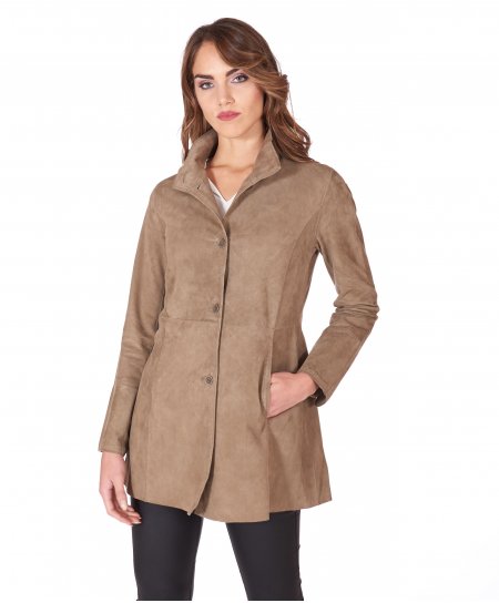 Mud suede unlined lamb...