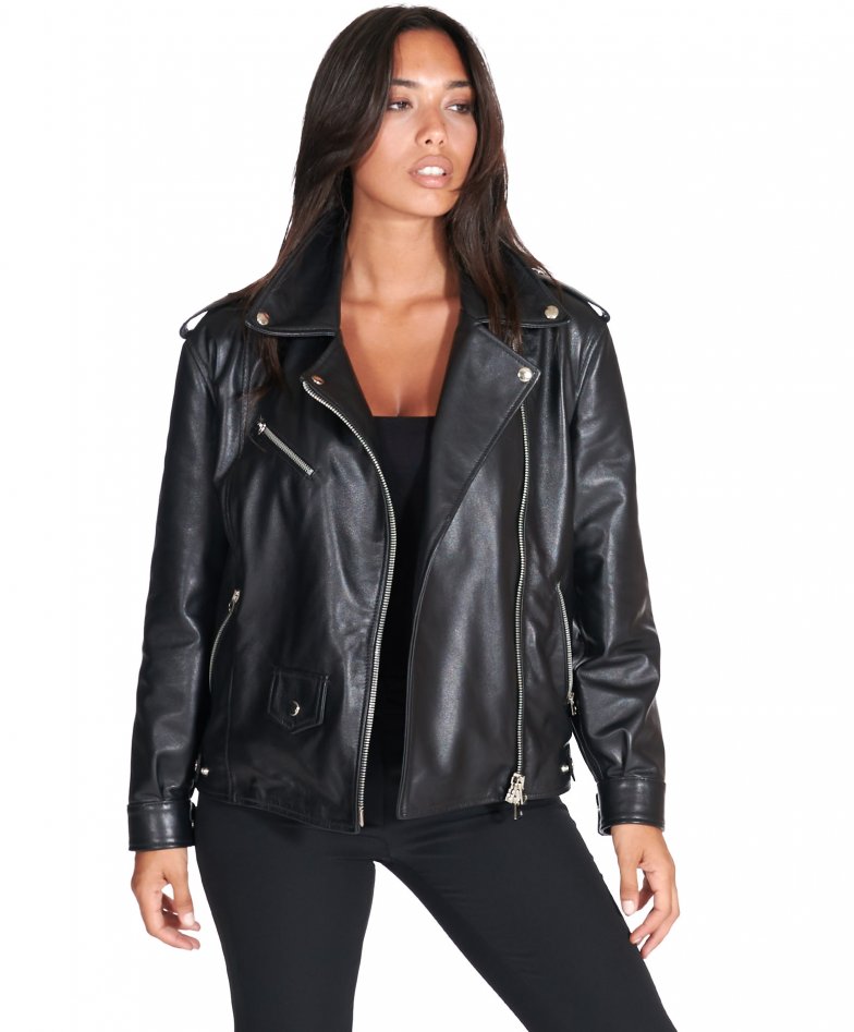 Black Leather, Biker and Bomber Jacket Styles for Women-atpcosmetics.com.vn