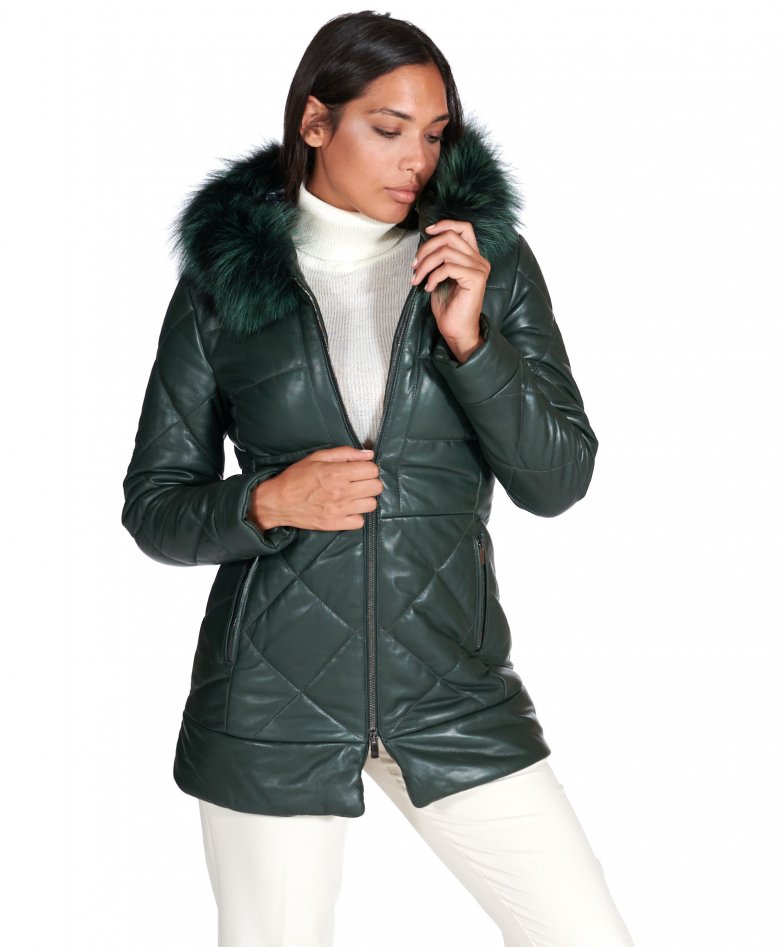 Chet Lo | H.Lorenzo|Gradient Leather Jacket (CL39-GREEN)