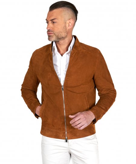 Tan suede leather jacket...