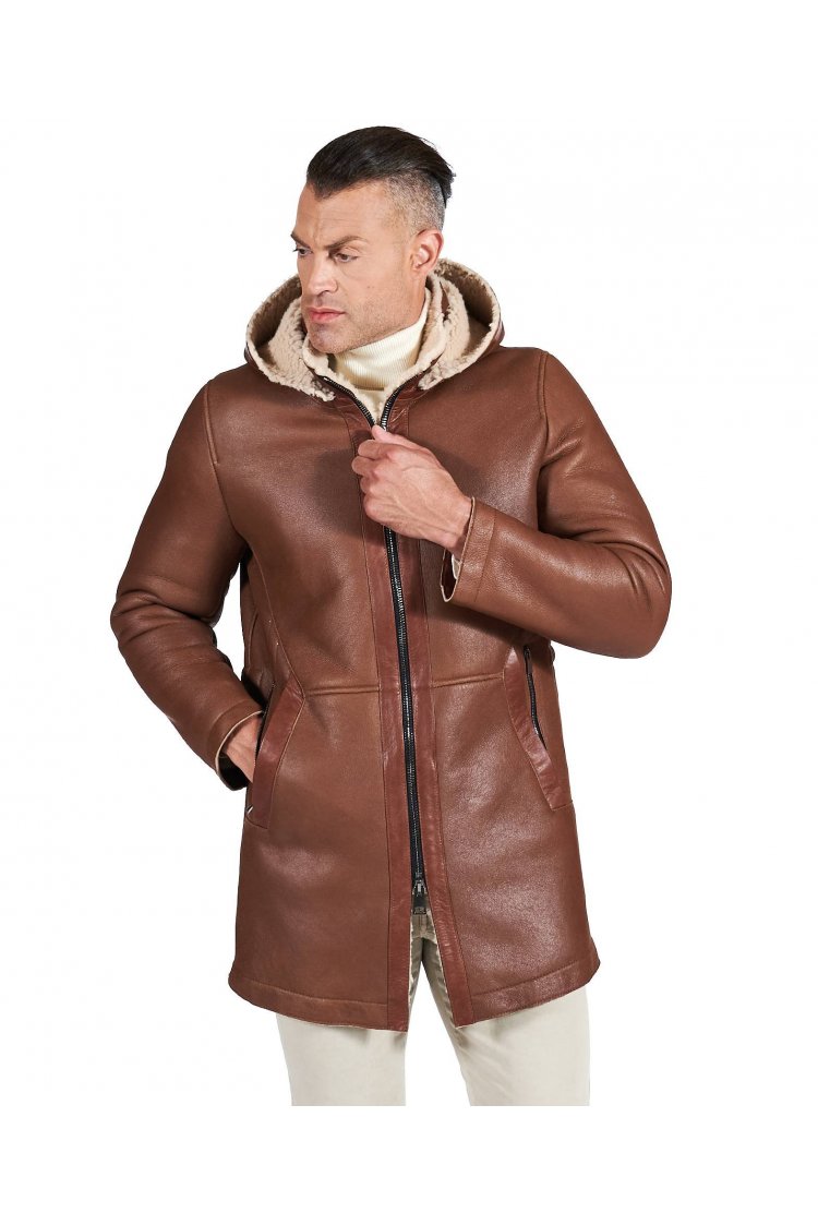 Tan shearling lamb coat...