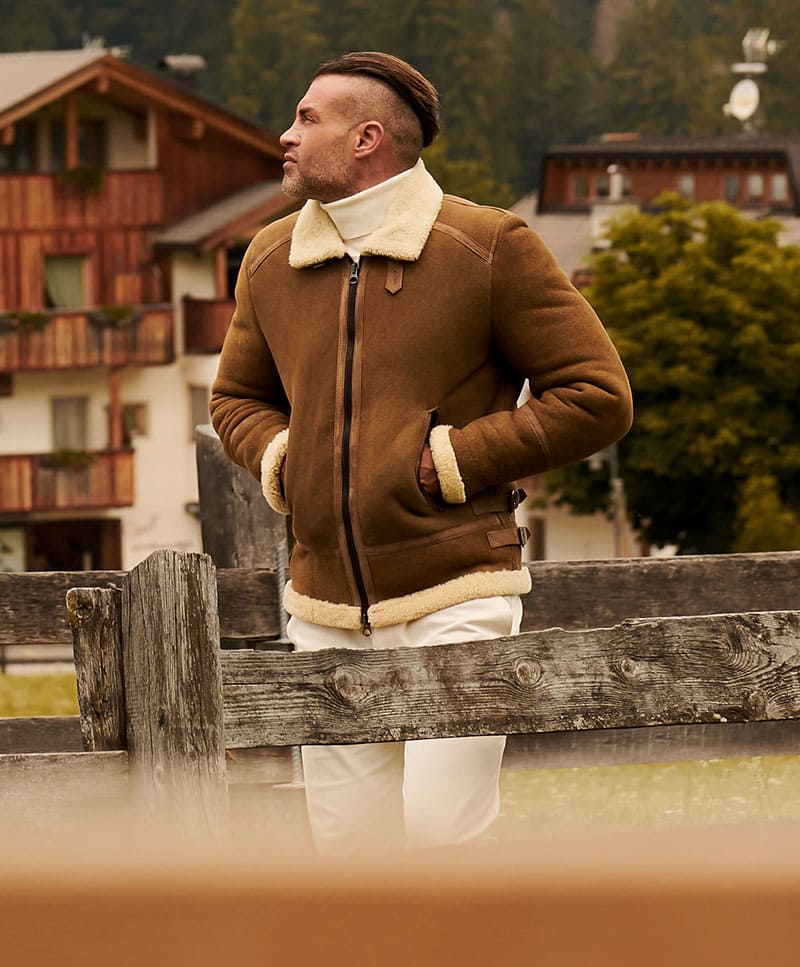 Mens shearling jackets